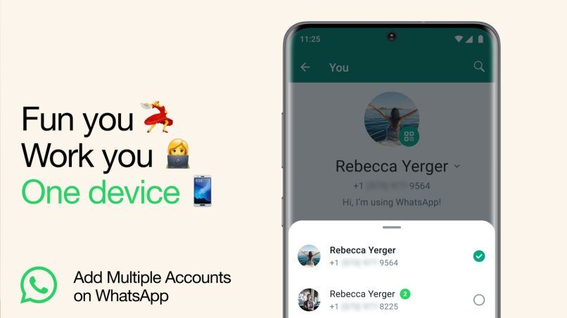 whatsapp multiple account feature