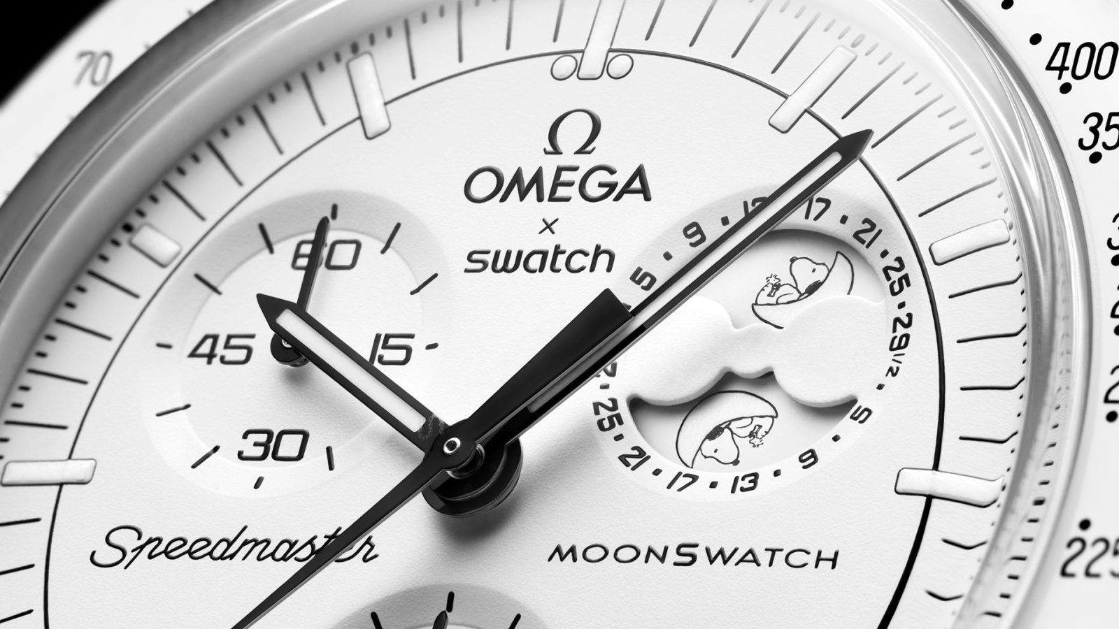 MoonSwatch fans rejoice: Omega x Swatch introduce the new Moonphase with Snoopy