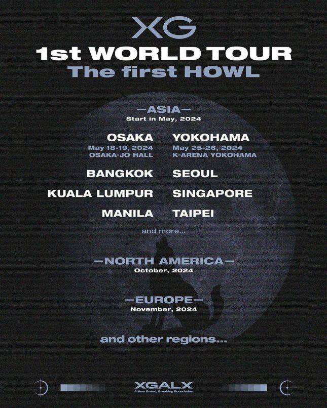 xg singapore 2024 the first howl world tour concert tickets