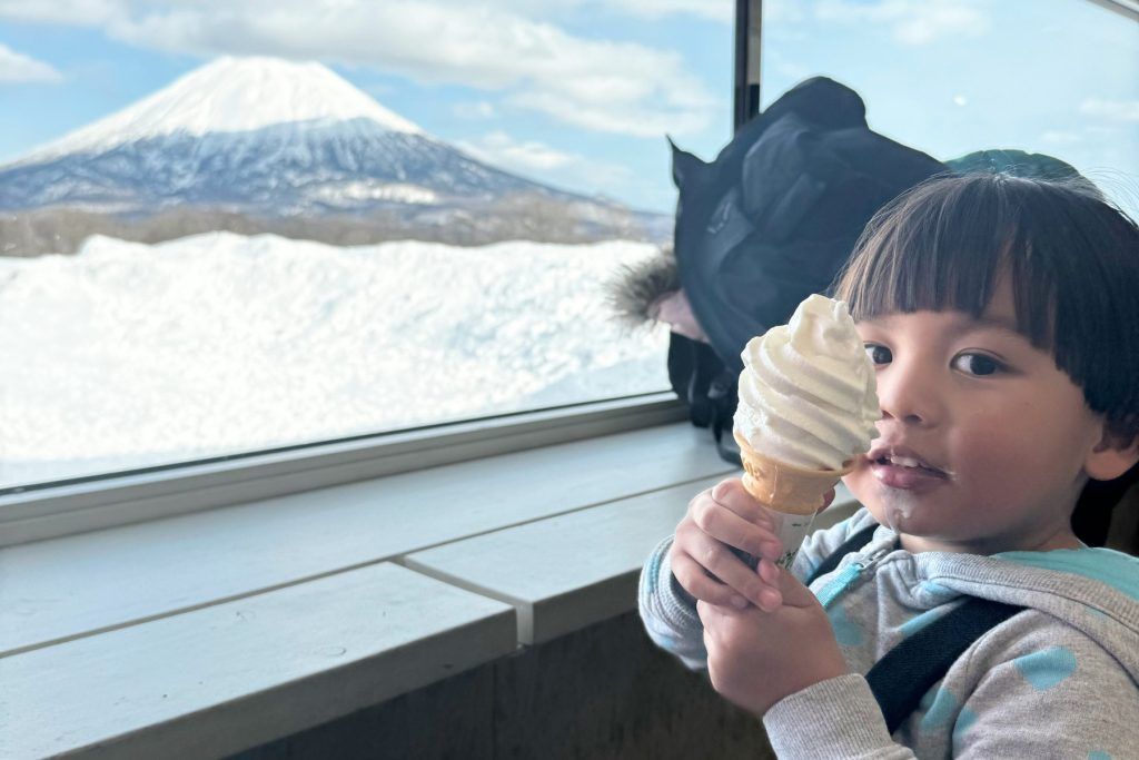 Softserve fiend at Milk Kobo, Niseko Cafe