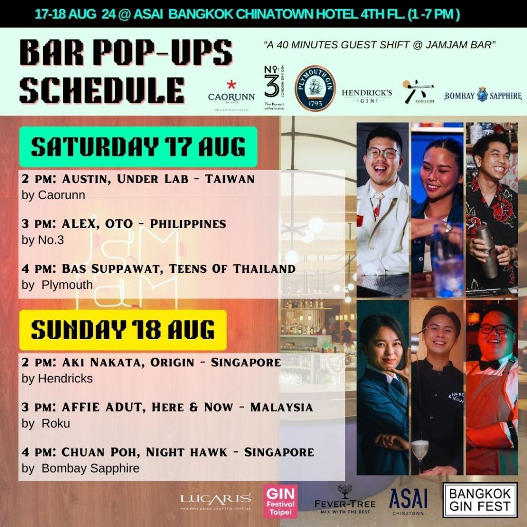 bangkok gin fest 2024 schedule