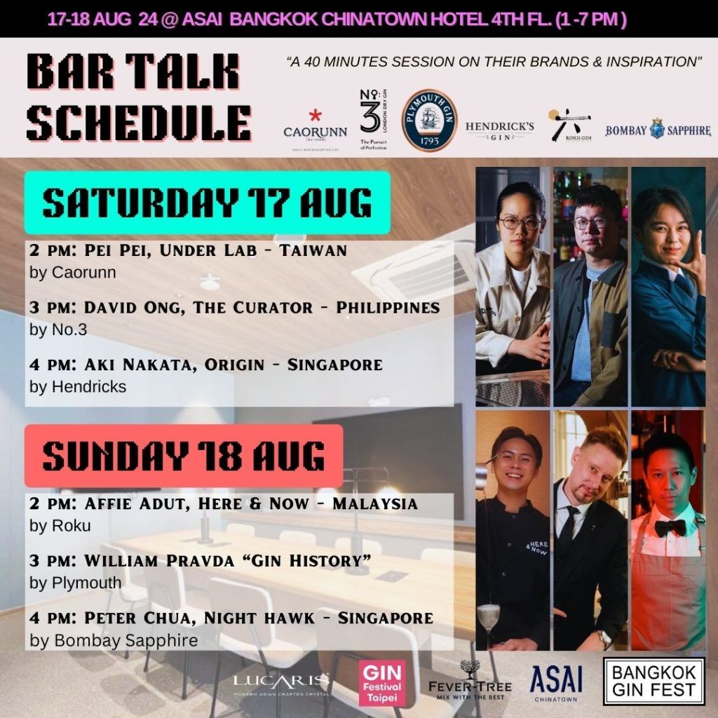 bangkok gin fest 2024 schedule