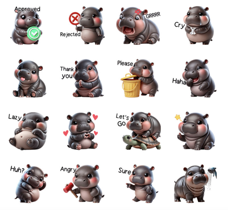 Moo Deng Line stickers to light up your group chat | Lifestyle Asia ...