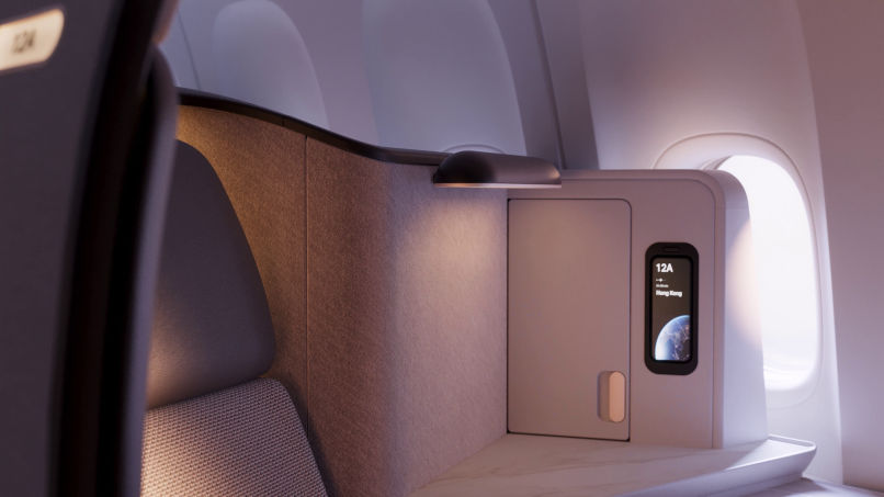 Cathay Pacific business class aria suite review jcl