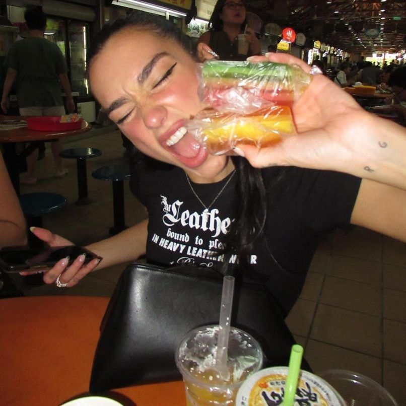 dua lipa singapore street food