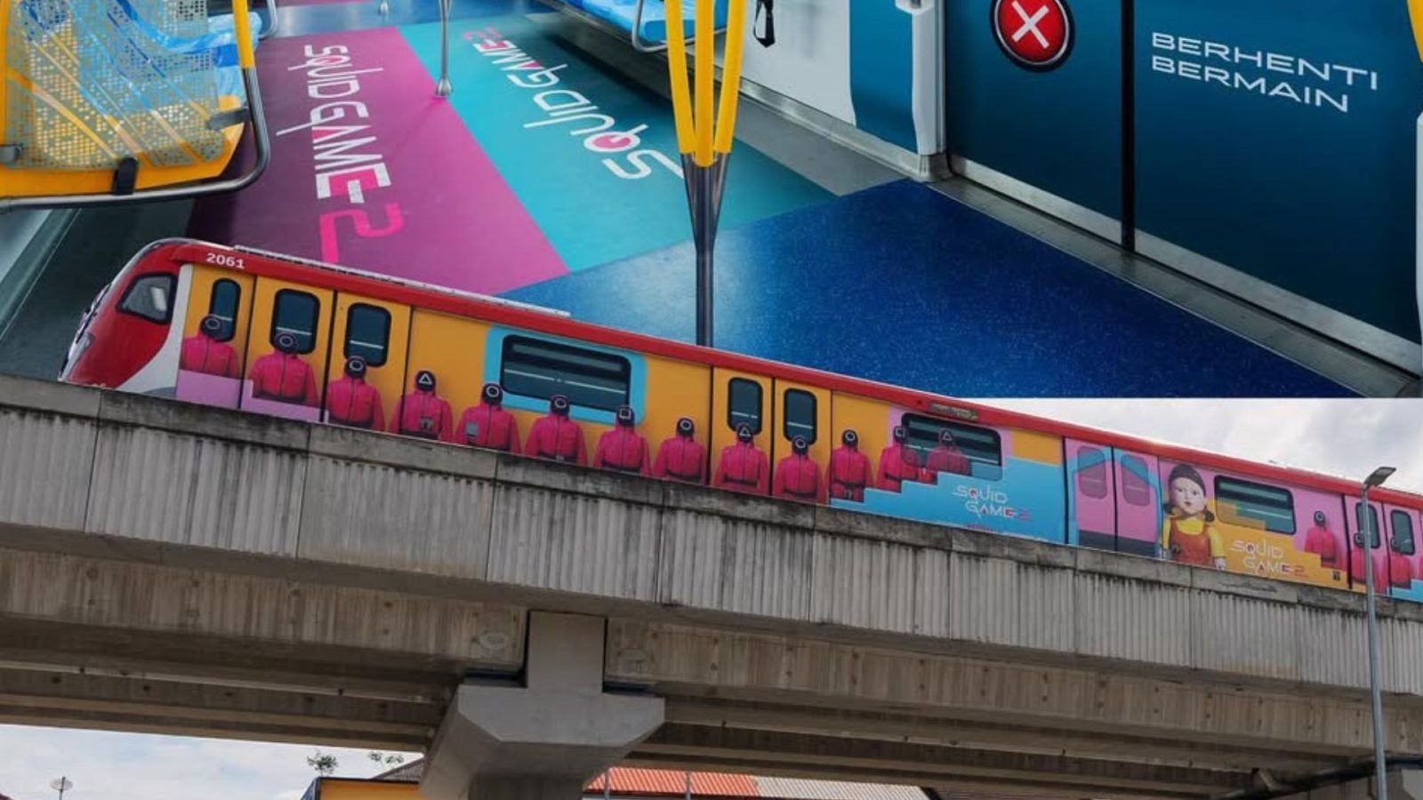 How to ride the Squid Game-themed MRT train in Kuala Lumpur