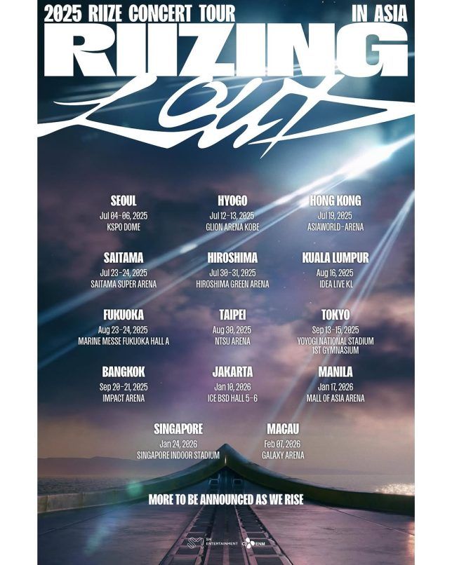 RIIZE to stage 'RIIZING LOUD' concert tour in Bangkok in September