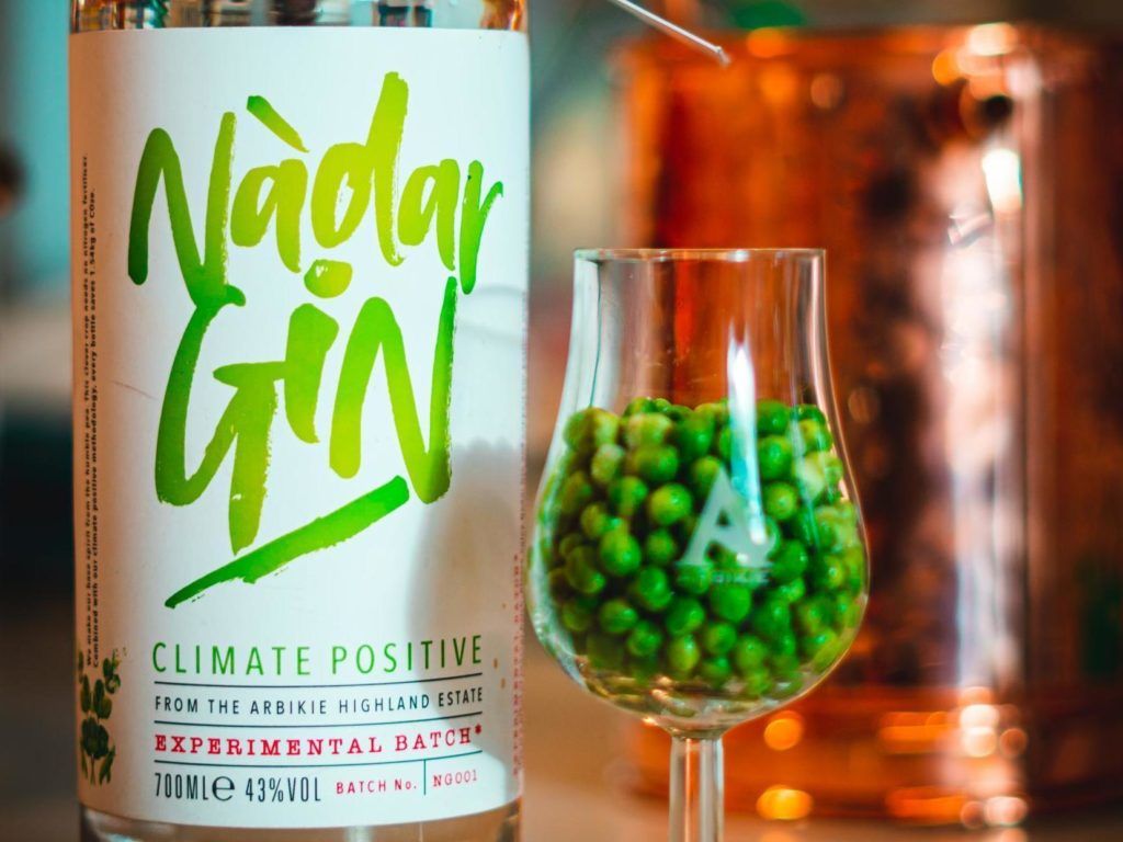 Nadar Gin is a climate-friendly gin made from peas