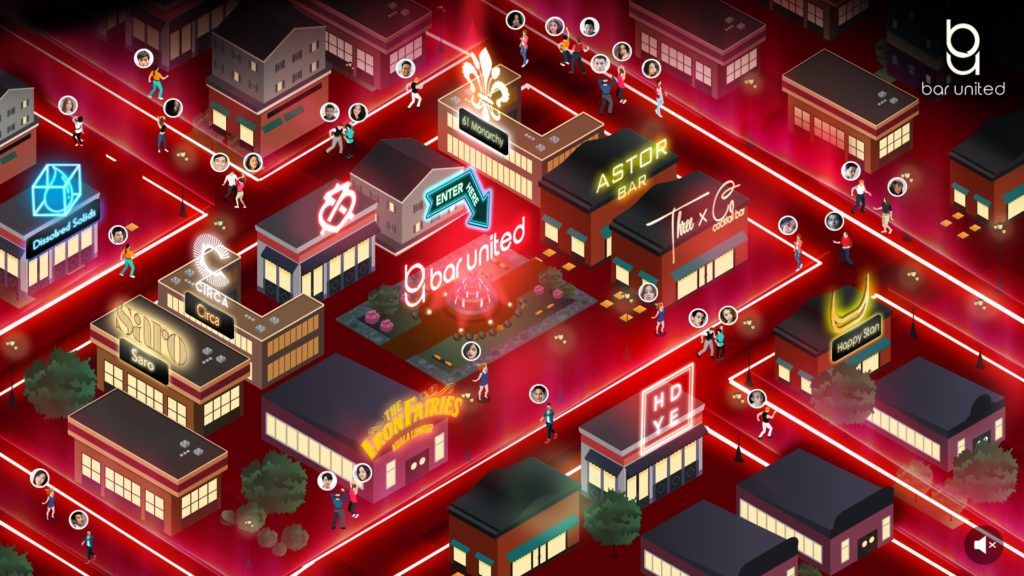 There’s more to explore at Bar-United, the first virtual drinking playground