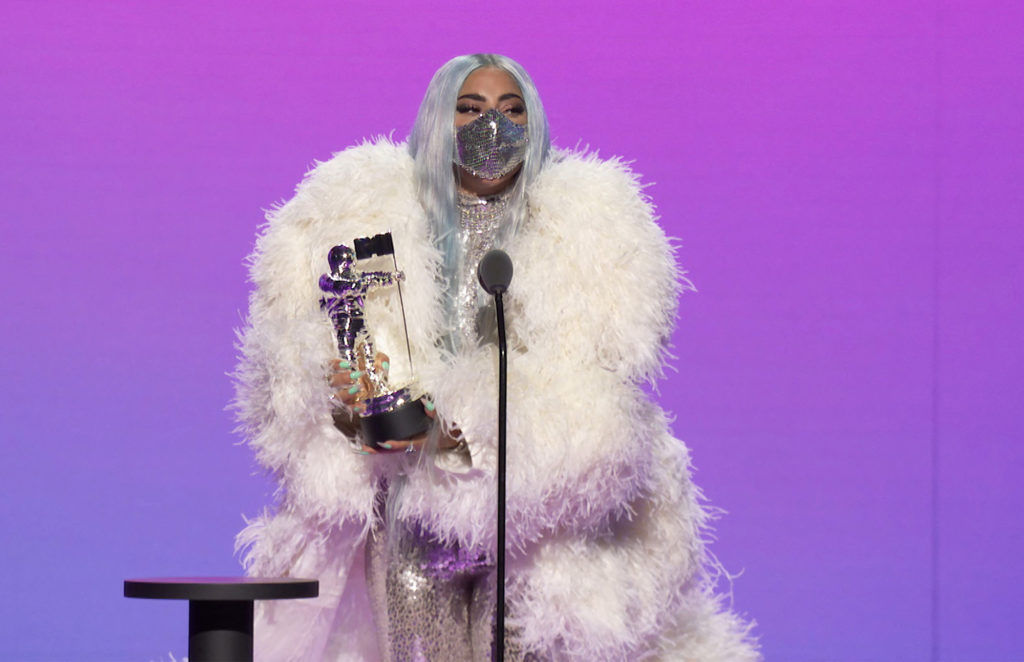 Lady Gaga schools us on the right way to wear fashionable face masks at the VMAs