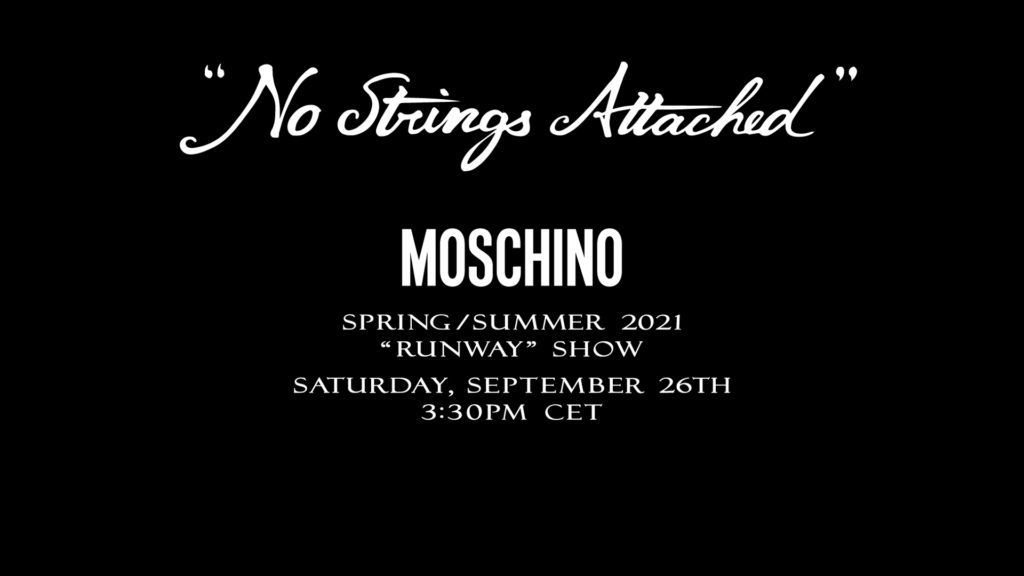 Watch the Moschino Spring/Summer 2021 runway collection right here