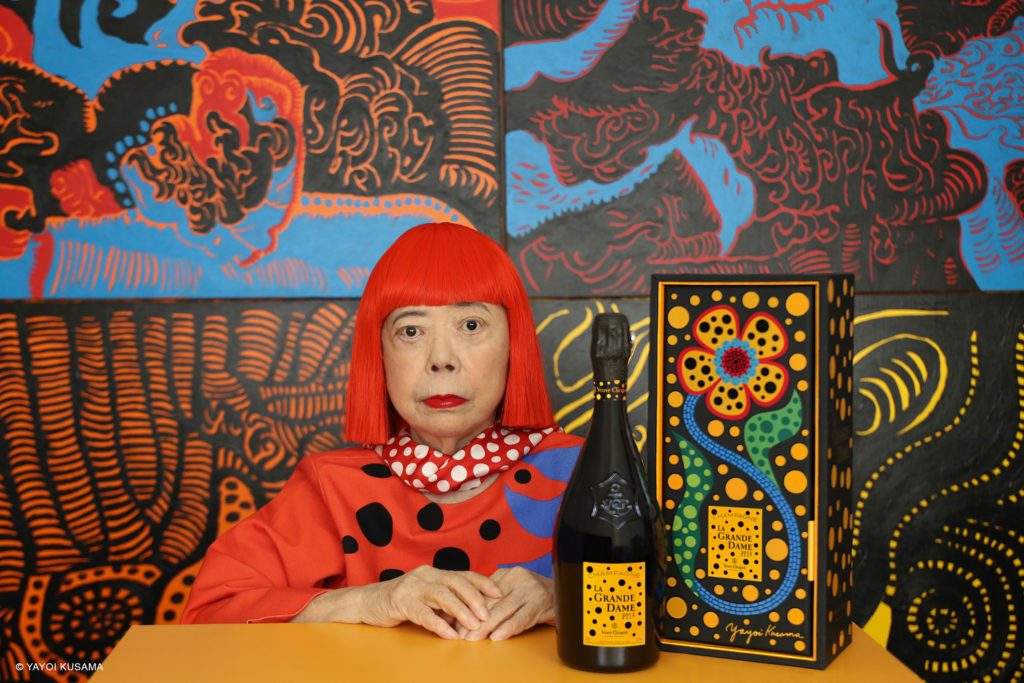 Yayoi Kusama designs an ode to the Veuve Clicquot La Grande Dame 2012