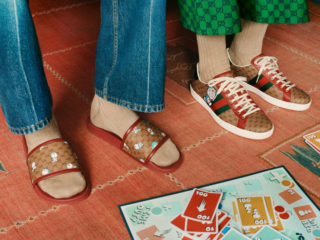 gucci doraemon sneakers