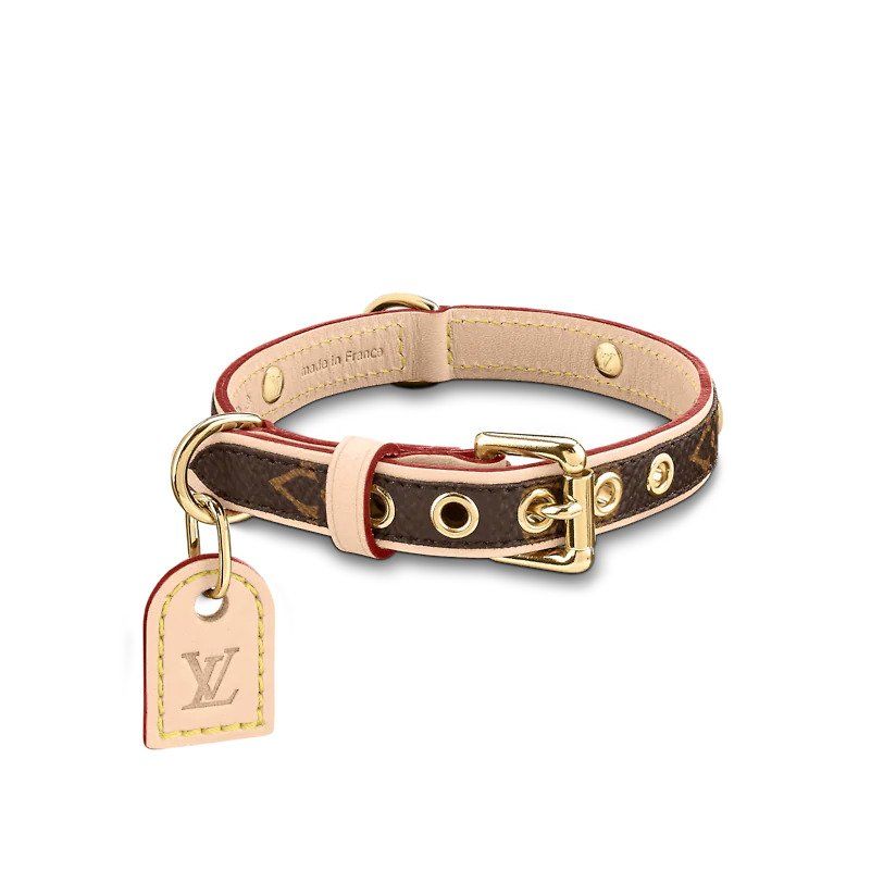 Louis Vuitton Inspired Dog Collar