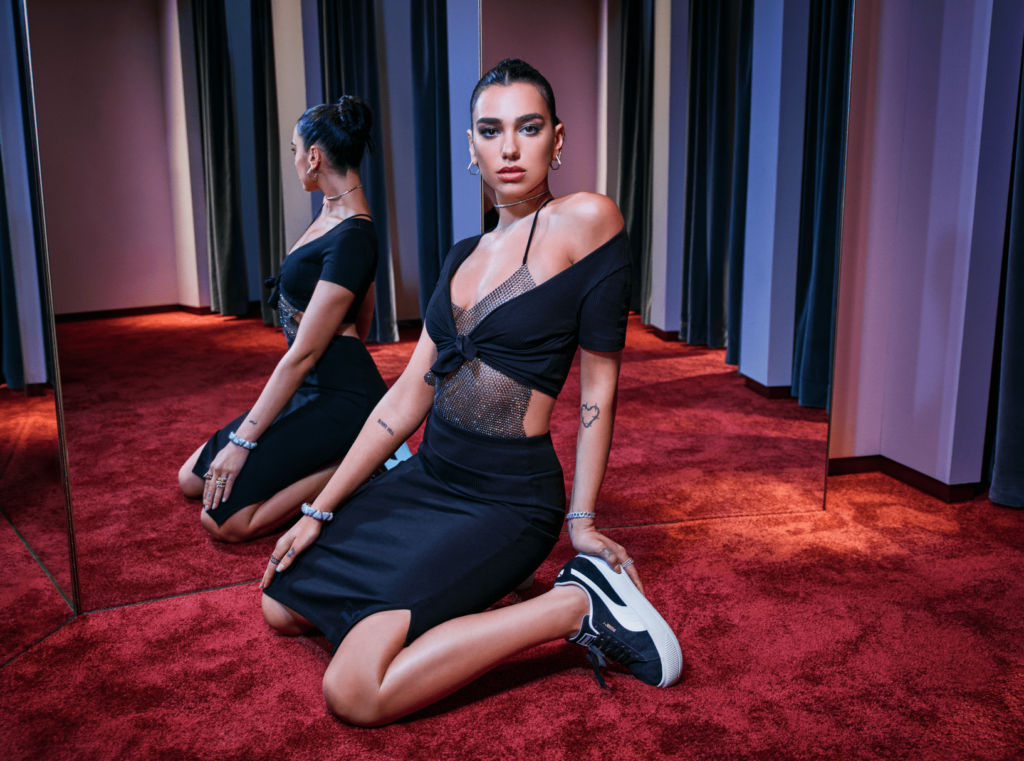 Dua Lipa puts her own spin on the latest PUMA Suede Mayu