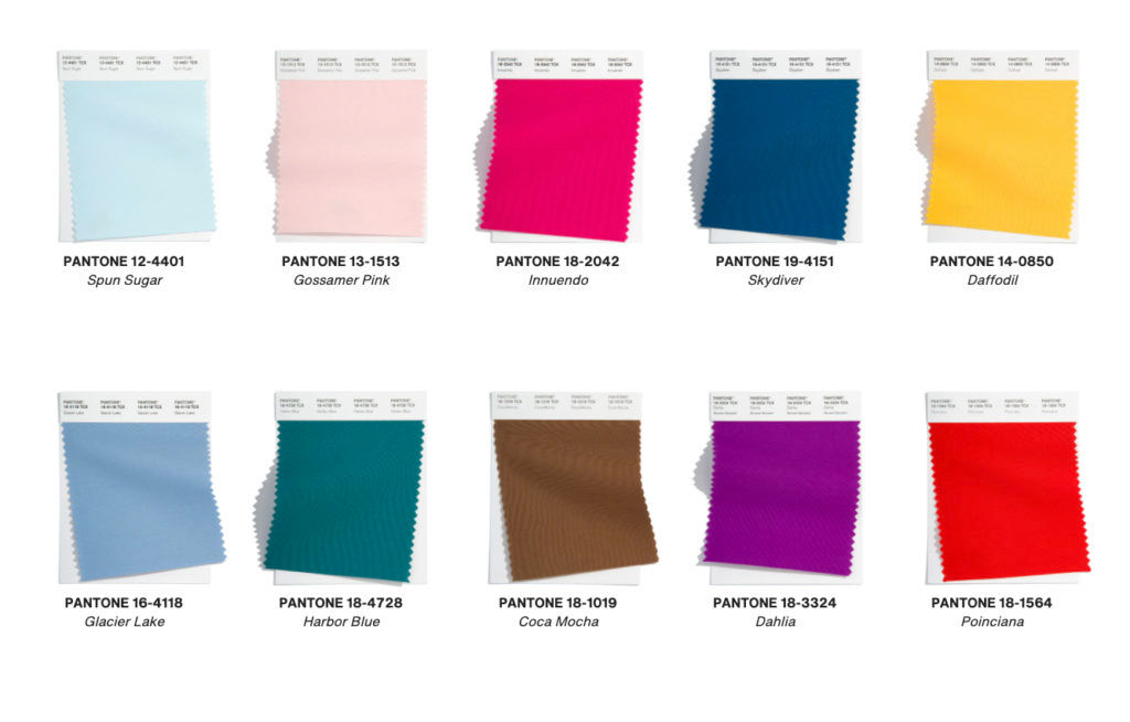 Pantone Trend Report for Spring 2022 symbolise emotions