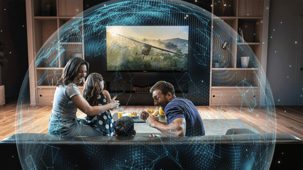 Make family time at home truly immersive with SHARP AQUOS The Scenes 8K series