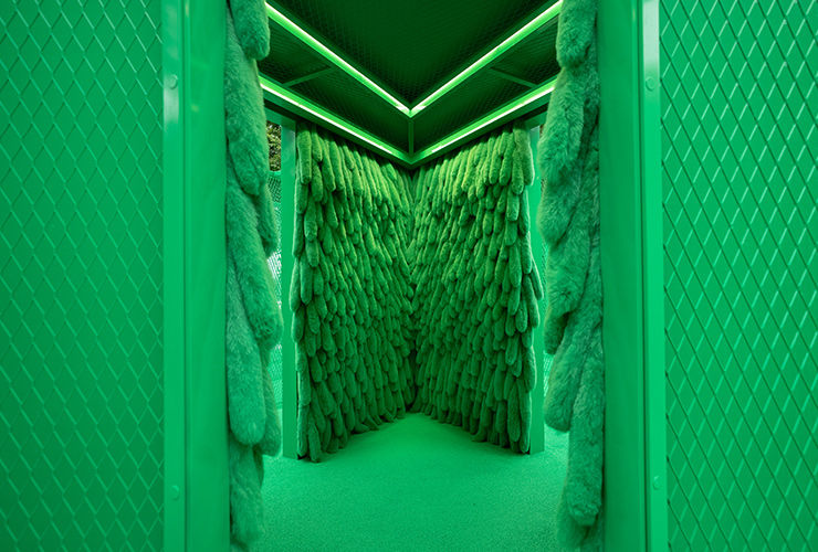 Bottega Veneta opens a Squid Game-style maze in Korea: see the photos