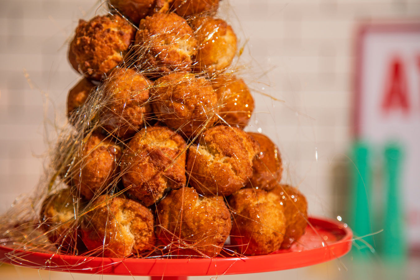 This tower of doughnuts is the perfect centrepiece for your holiday table 