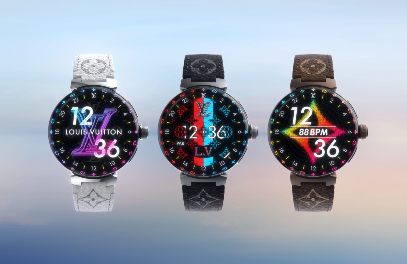Louis Vuitton updates its iconic timepieces with rainbow colours