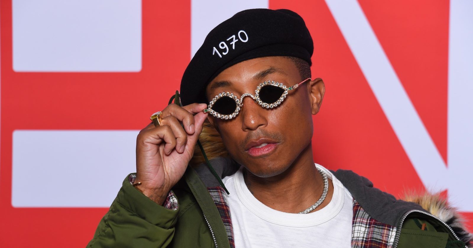 Pharrell teases a Tiffany & Co collaboration with a custom 25-carat diamond sunglasses