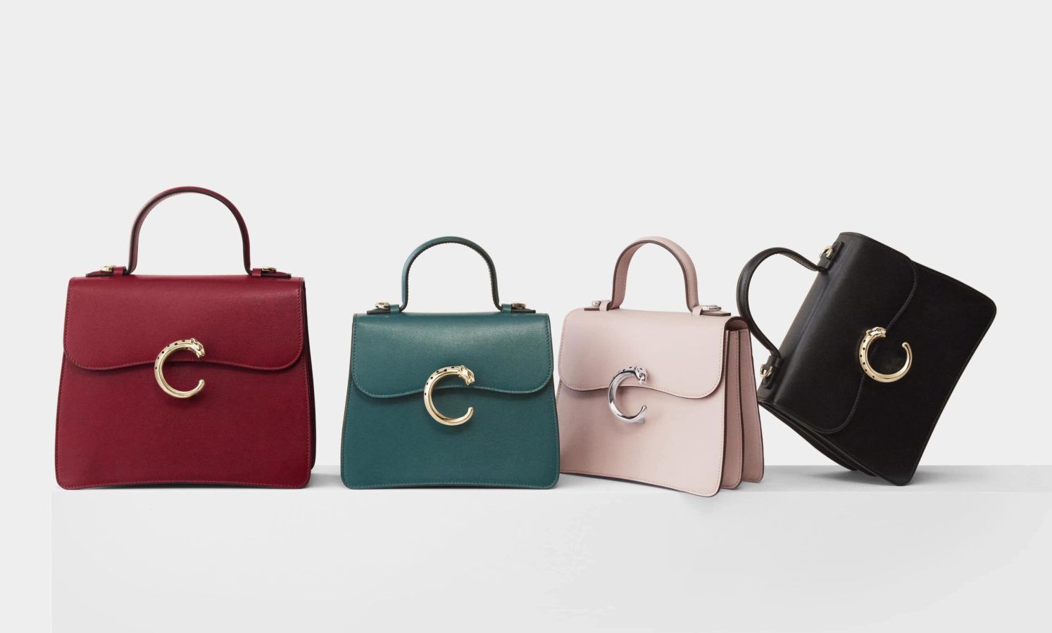 Cartier Must de Cartier Logos Shoulder Bag Burgundy Leather Purse Hand Bag  | eBay