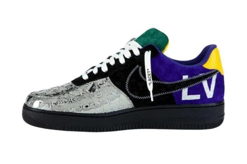 Here's a sneak peek at the Louis Vuitton x Nike Air Force 1 release