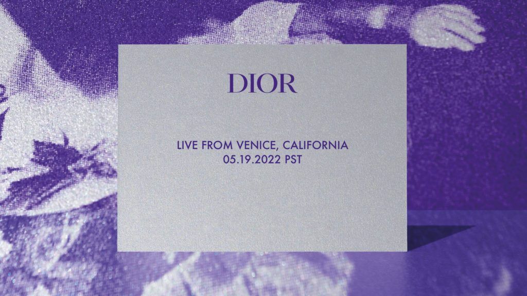 Watch Dior Men Spring 2023 Capsule collection livestream here