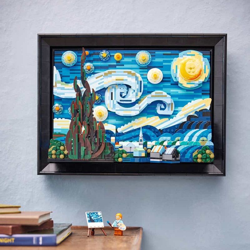 van gogh lego portrait