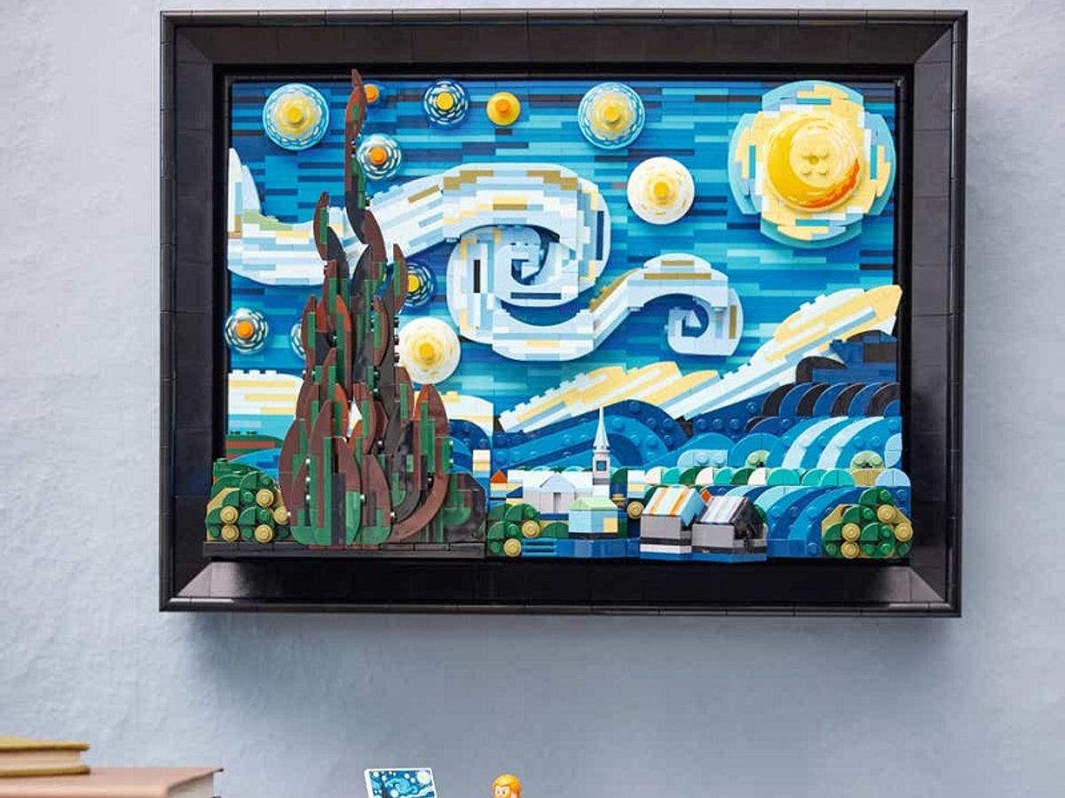 LEGO has reimagined Van Gogh's 'The Starry Night' in 2,316 little bricks