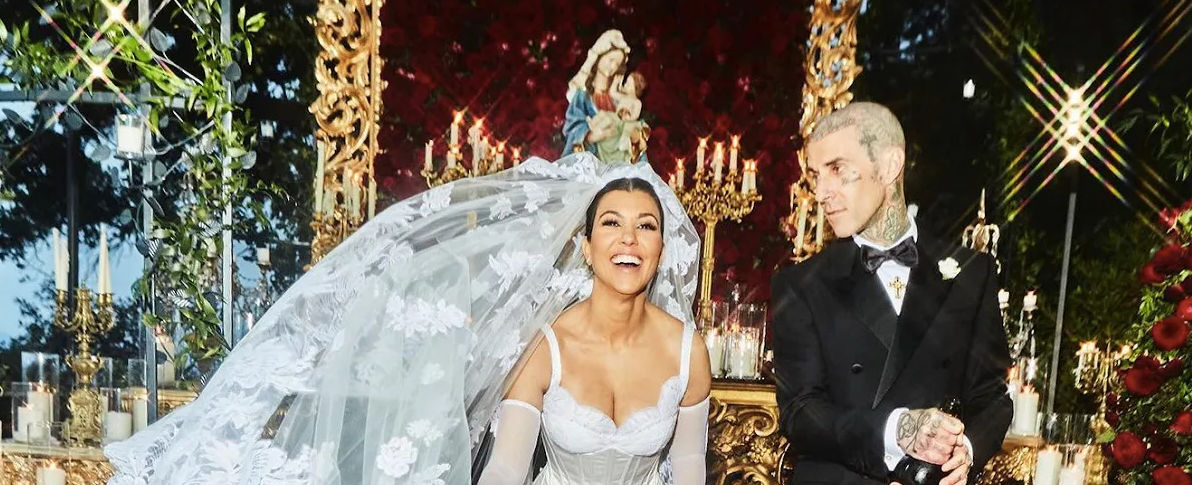 Inspired by Kourtney-Travis’ gothic ceremony? Reference these unconventional celebrity weddings