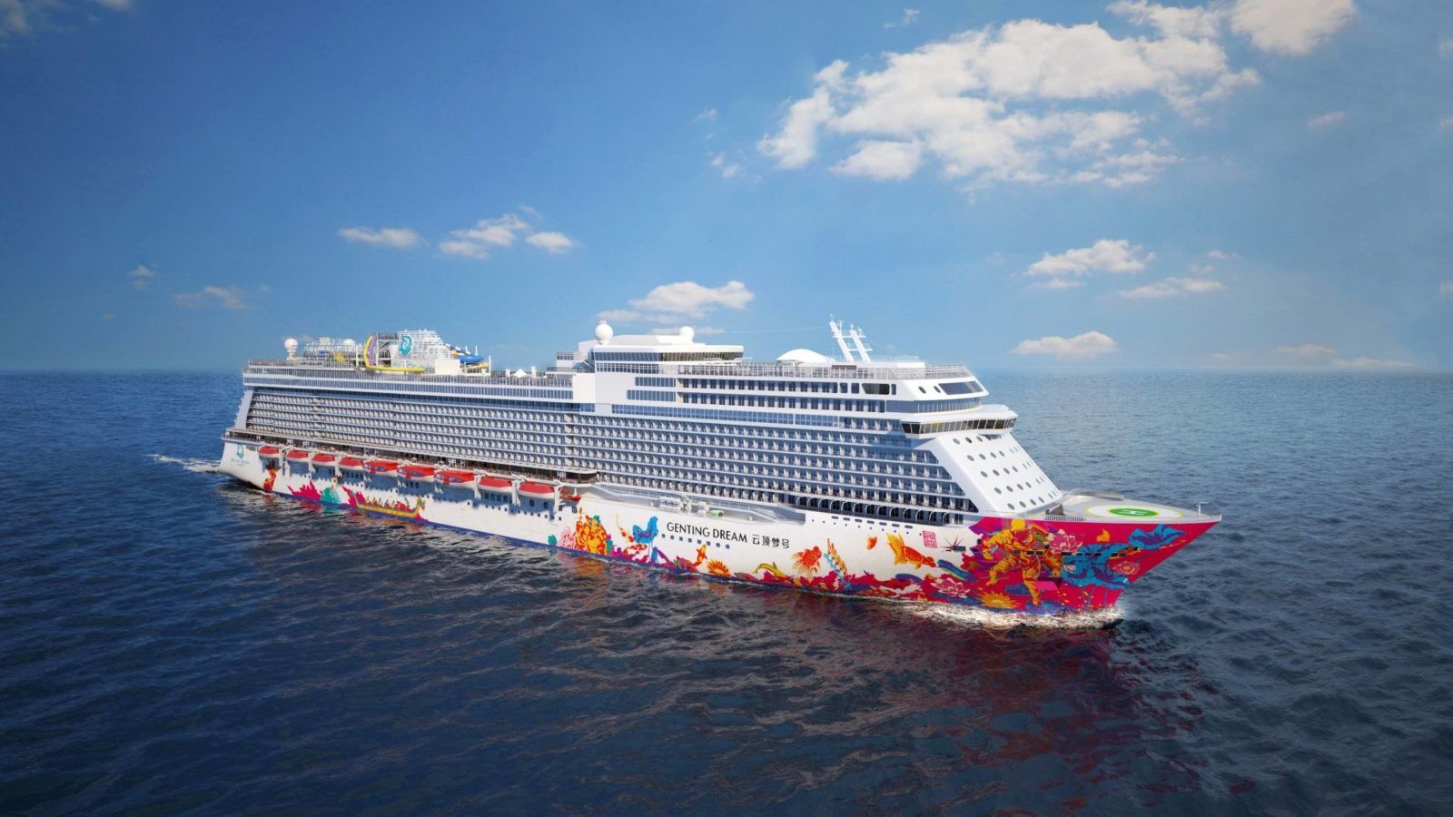 Genting Dream will set sail from 15 June under Resorts World Cruises