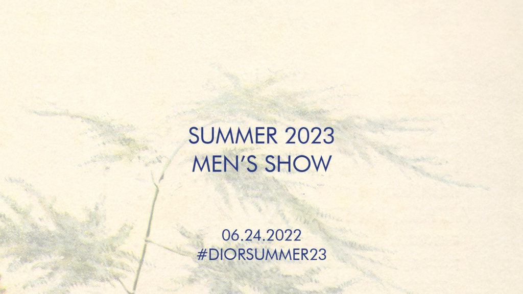 Watch Dior Men’s Summer 2023 show livestream here