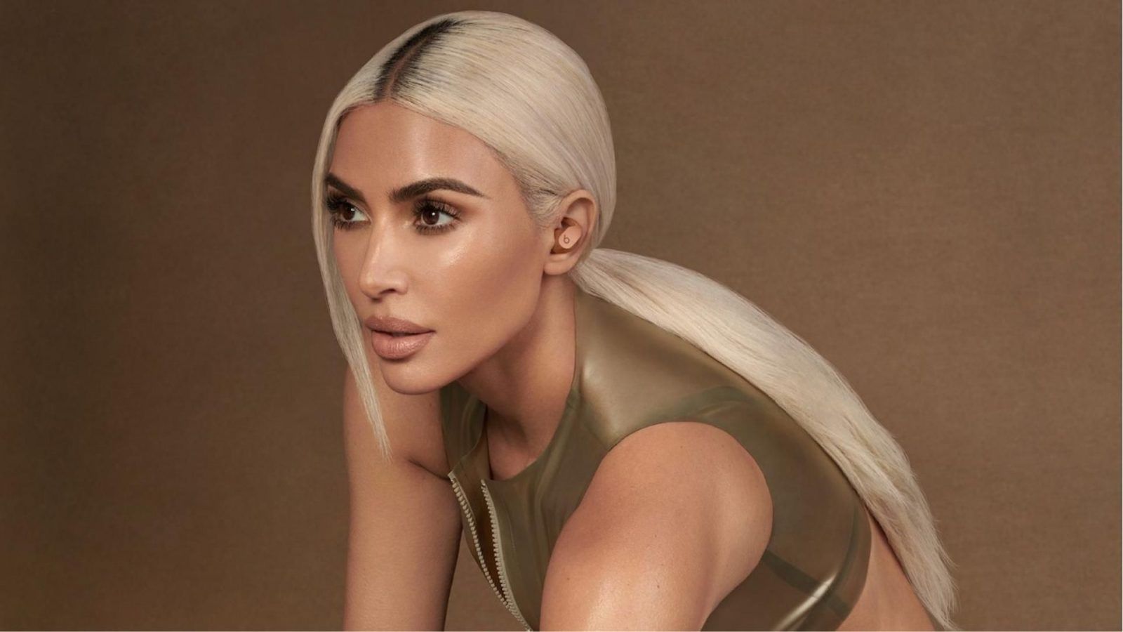 Kim Kardashian elevates the Beats Fit Pro with chic neutral tones