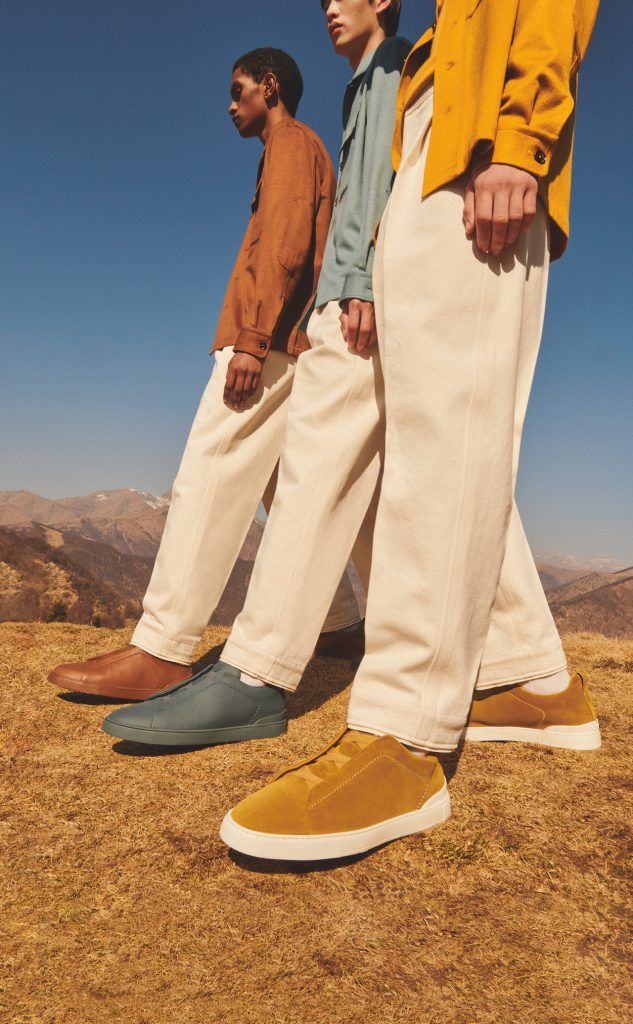 スニーカー Z Zegna LHSOY S4667Z FGG Sneakers Beige Zegna redefines the Triple Stitch Sneaker for Fall/Winter 2022