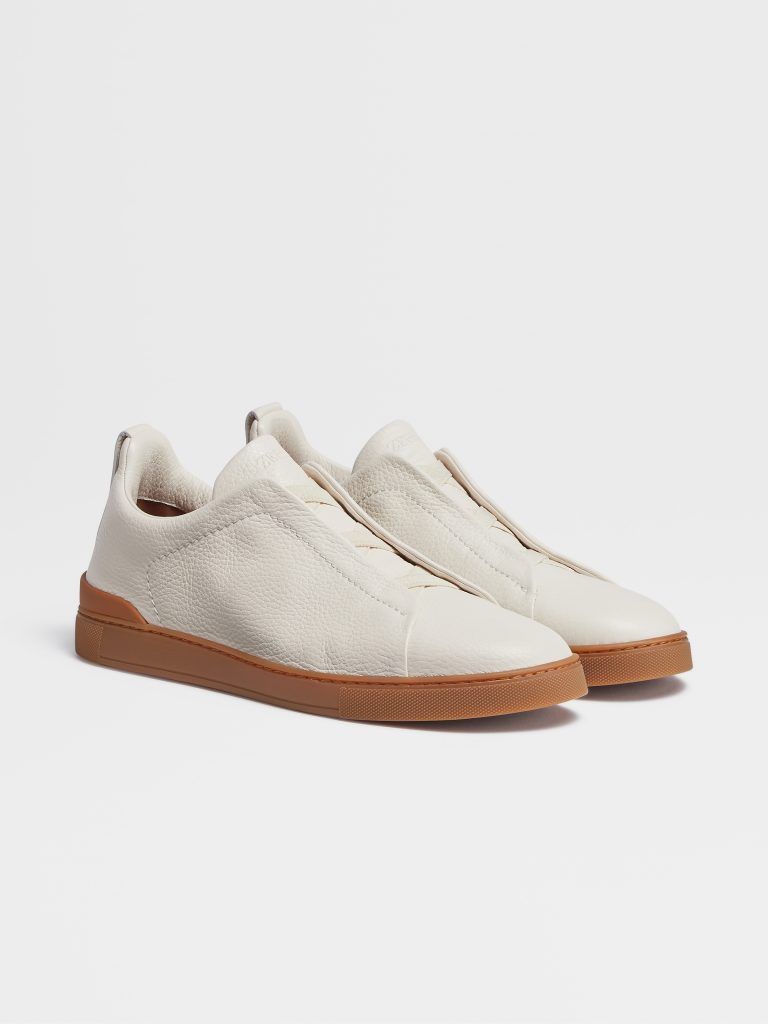 スニーカー Z Zegna LHSOY S4667Z FGG Sneakers Beige Zegna redefines the Triple Stitch Sneaker for Fall/Winter 2022