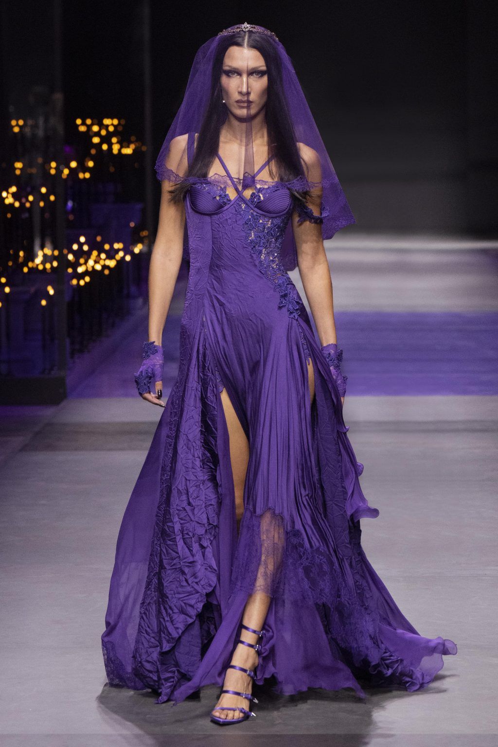 Versace Spring Summer 2023 is a reflection of the Dark Gothic Goddess