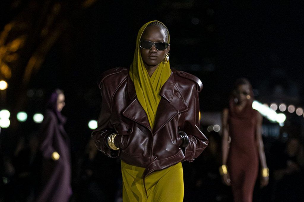 9 best looks: Saint Laurent Spring/Summer 2023 at Paris Fashion Week calls for hoods in the warm season
