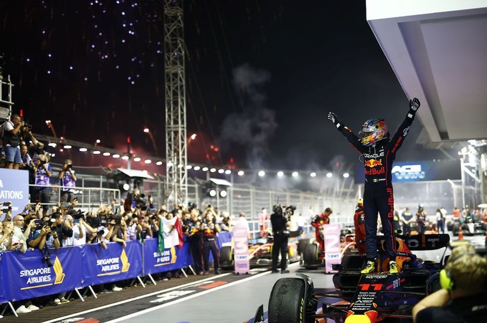 Red Bull’s Sergio Perez comes out tops at Formula 1 Singapore Grand Prix