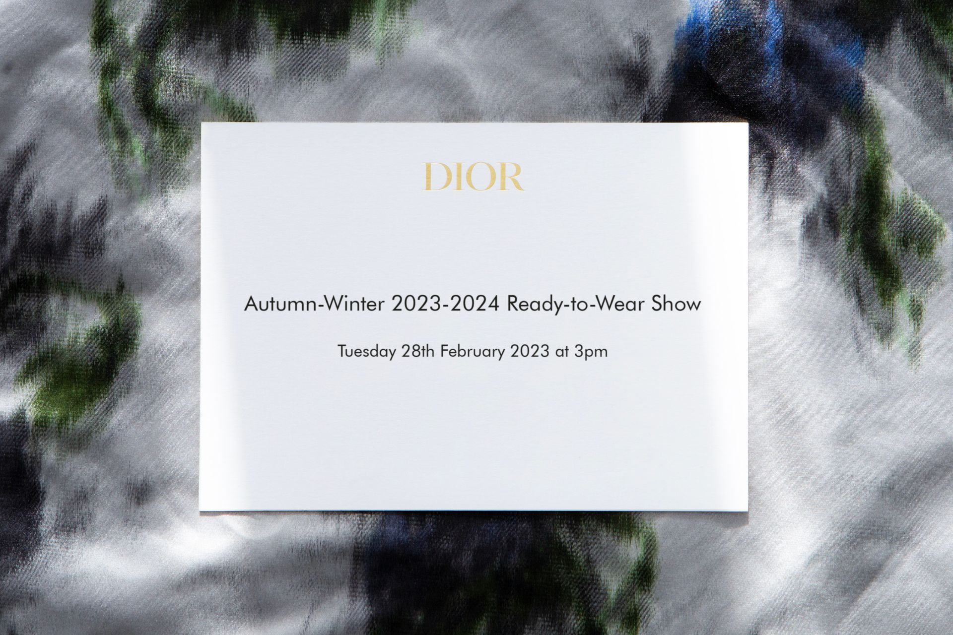 Dior invitation card  Fashion show invitation, Cards, Invitation cards