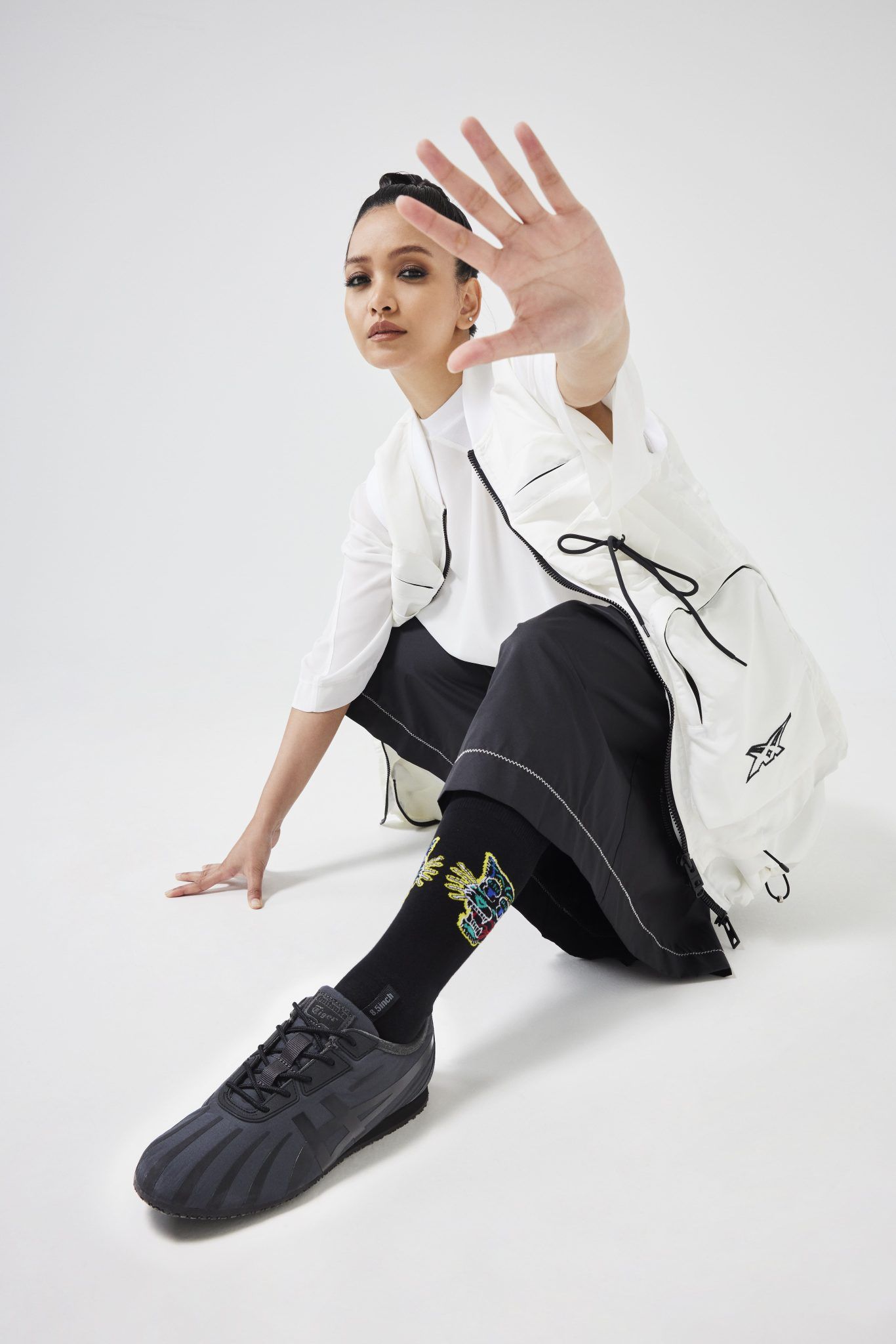 The girls of De Fam redefine the rules of minimalism with Onitsuka Tiger