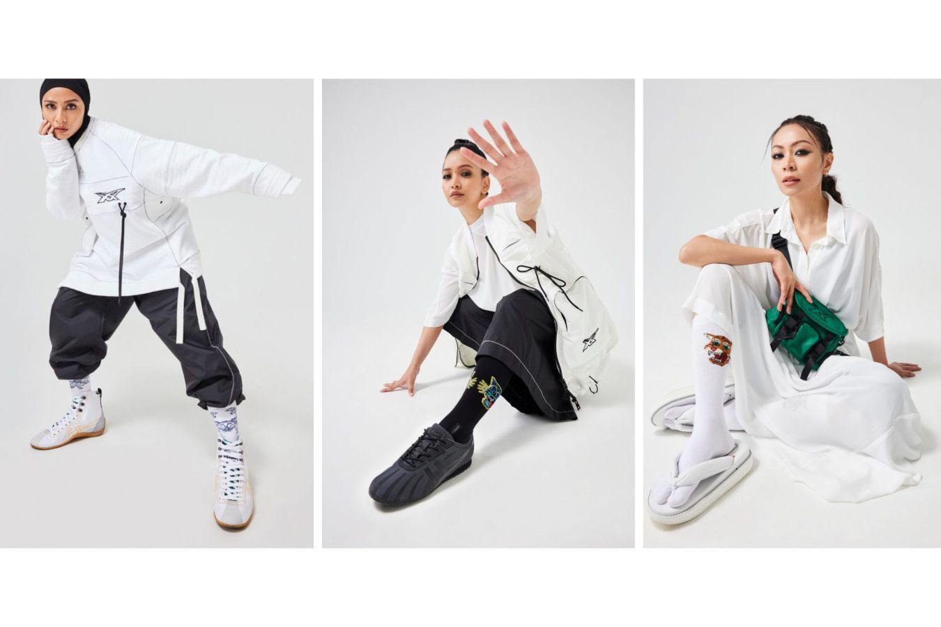 All in the Details: The girls of De Fam redefine the rules of minimalism with Onitsuka Tiger