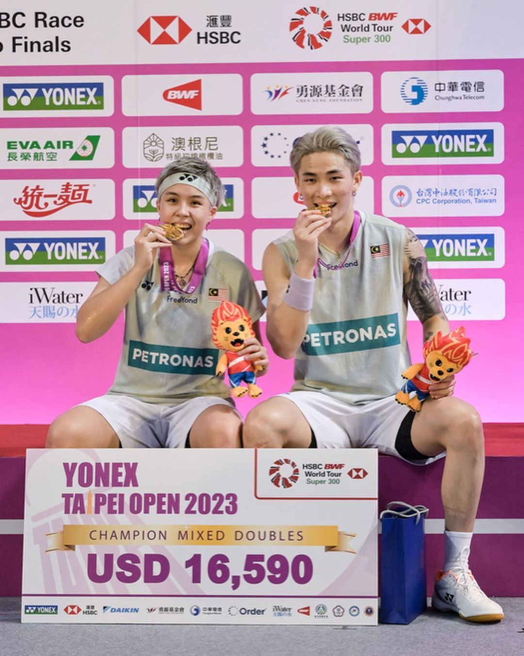 Malaysian badminton players crowned winners at Taipei Open 2023
