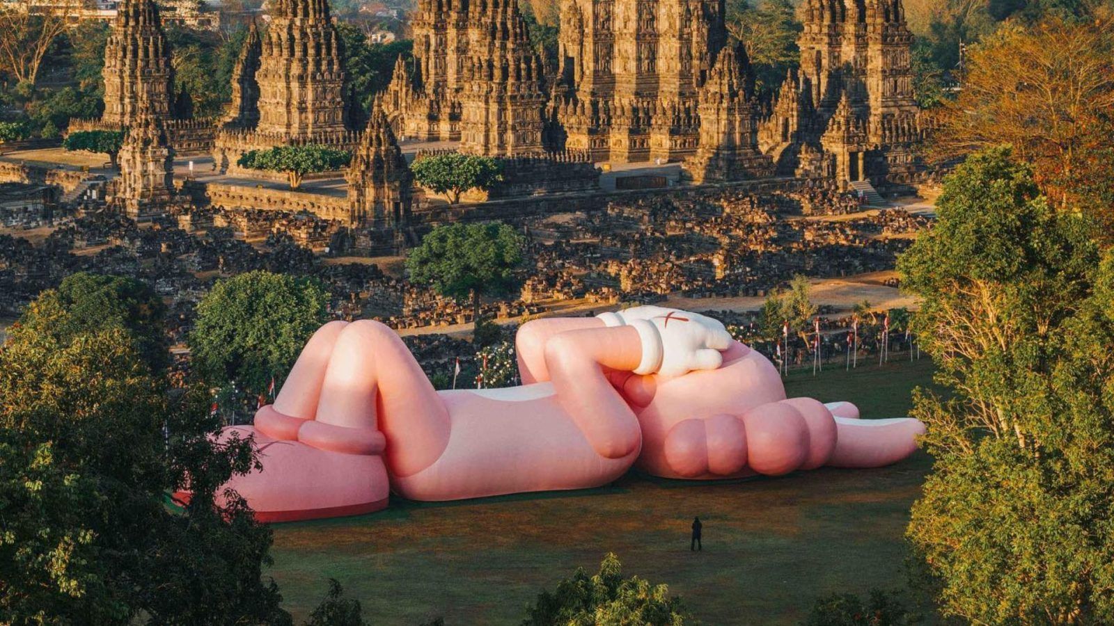 KAWS:HOLIDAY' world tour heads to Prambanan temple in Indonesia