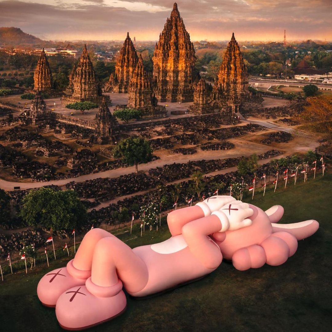 KAWS:HOLIDAY' world tour heads to Prambanan temple in Indonesia