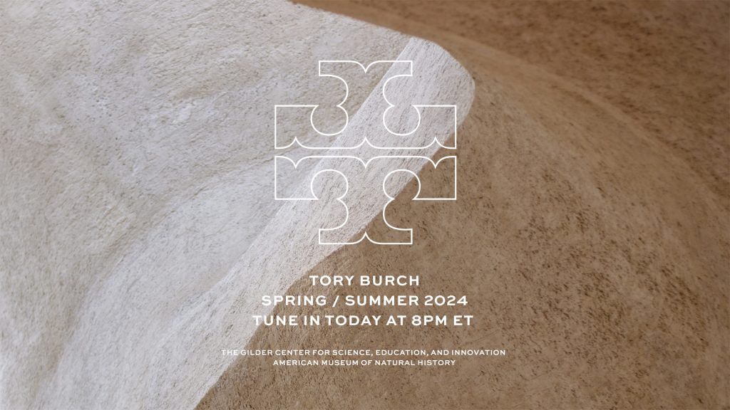 Watch Tory Burch SS24 livestream from the American Museum of Natural History, New York