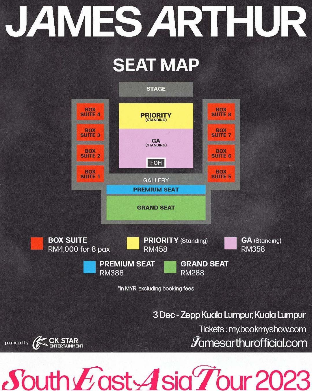 James Arthur in Malaysia: Date, venue, tickets to his concert in KL