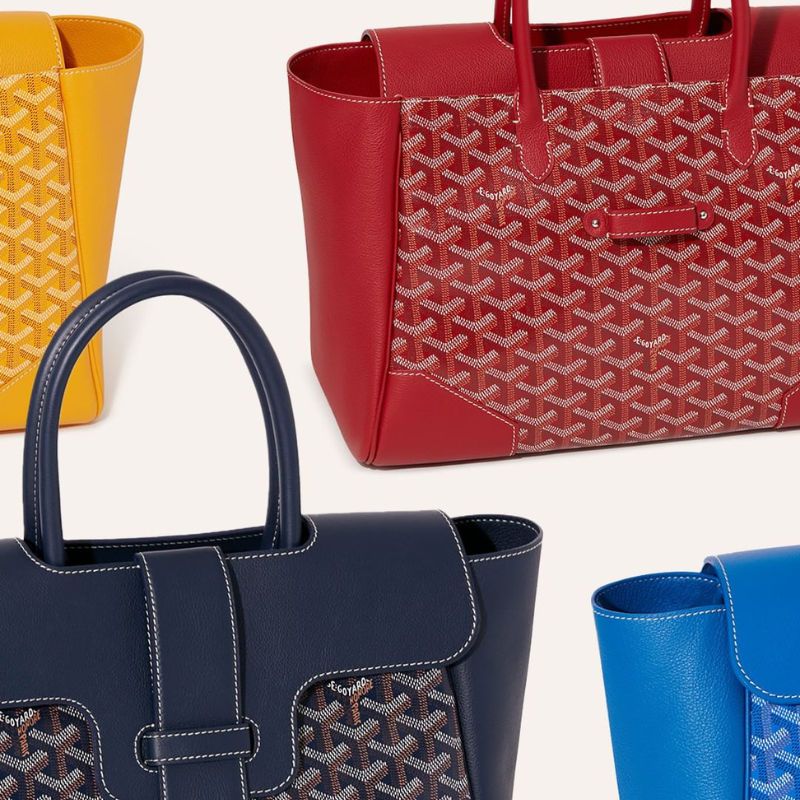 Fashion Look Featuring Goyard Tote Bags and Goyard Tote Bags by