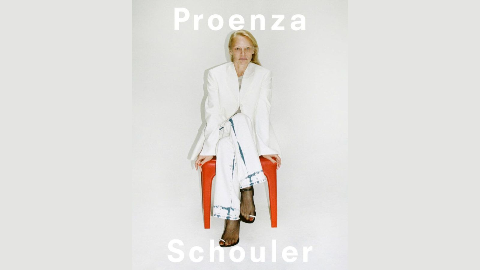 What Pamela Anderson s no makeup campaign for Proenza Schouler