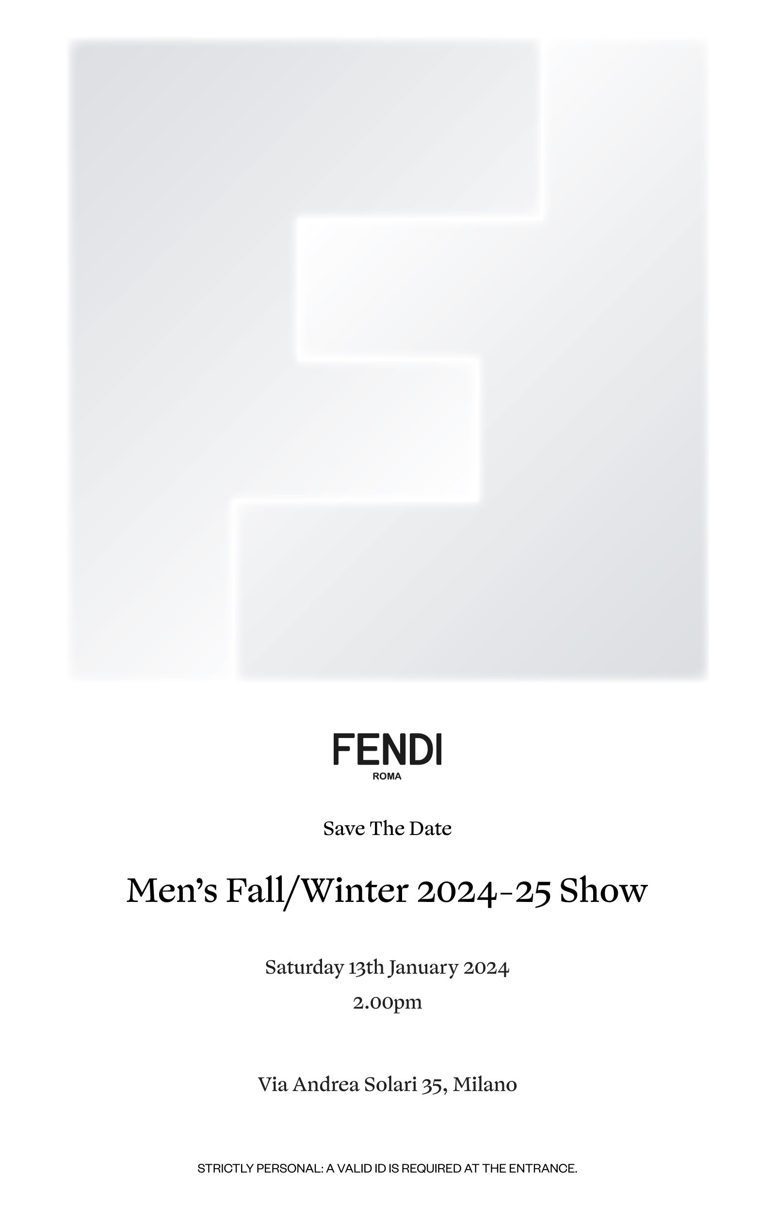Watch the Fendi Men's Fall Winter 2024 show live here